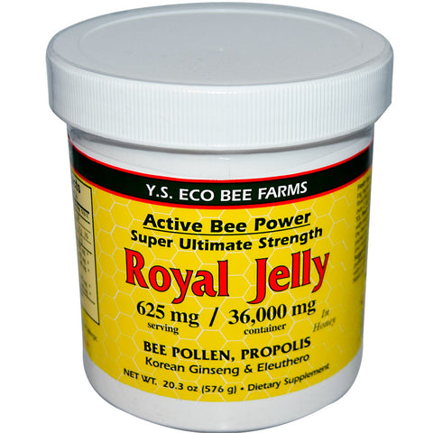 Y.S. Eco Bee Farms, Royal Jelly In Honey, 20.3 oz (576 g)
