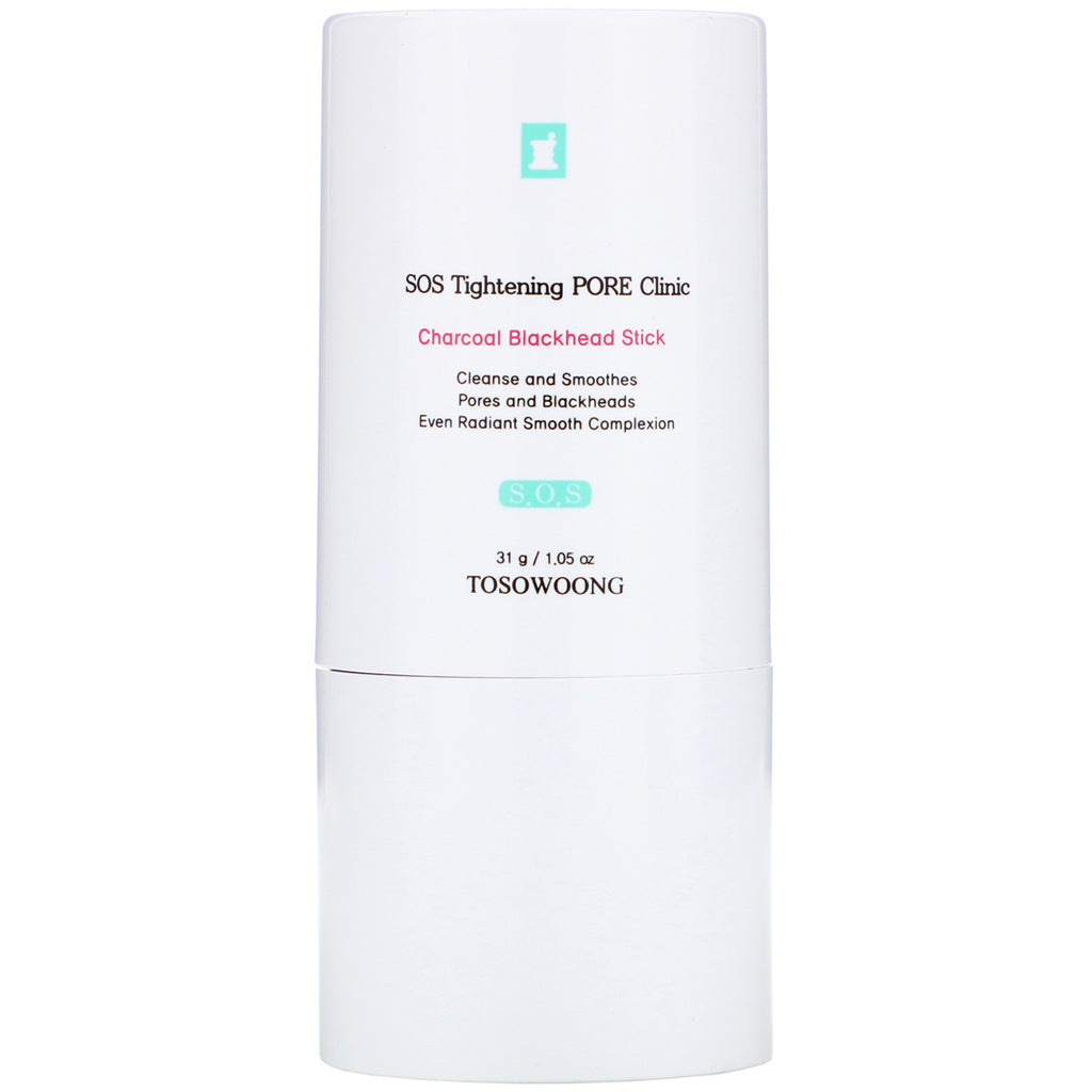 Tosowoong, SOS Tightening Pore Clinic Charcoal Blackhead Stick, 1.05 oz (31 g)