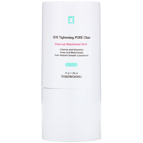 Tosowoong, SOS Tightening Pore Clinic Charcoal Blackhead Stick, 1.05 oz (31 g)