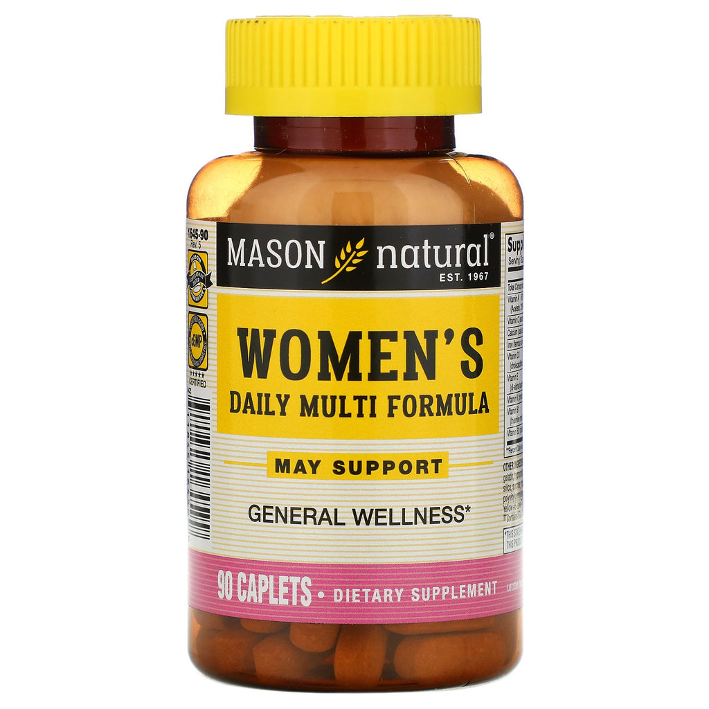 Mason Natural, Women's Daily Multi Formula, 90 Caplets