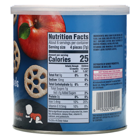Gerber, Teether Wheels,  8+Months, Apple Harvest, 1.48 oz (42 g)