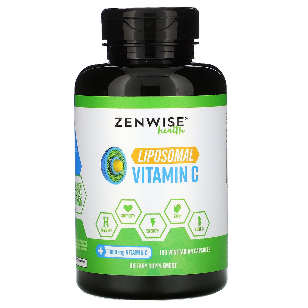 Zenwise Health, Liposomal Vitamin C, 1,000 mg, 180 Vegetarian Capsules