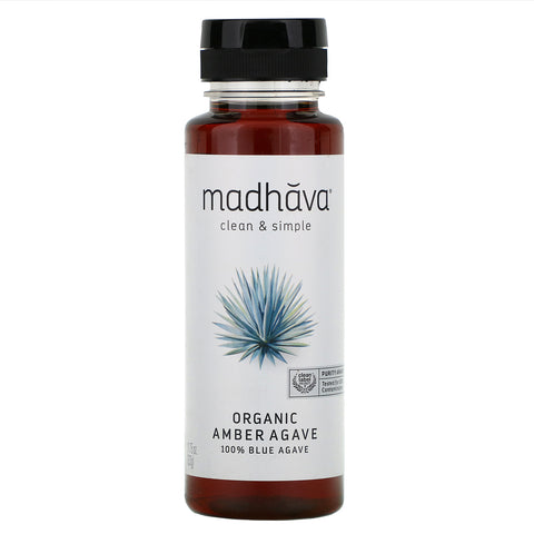 Madhava Natural Sweeteners, Organic Amber Raw Blue Agave, 11.75 oz (333 g)