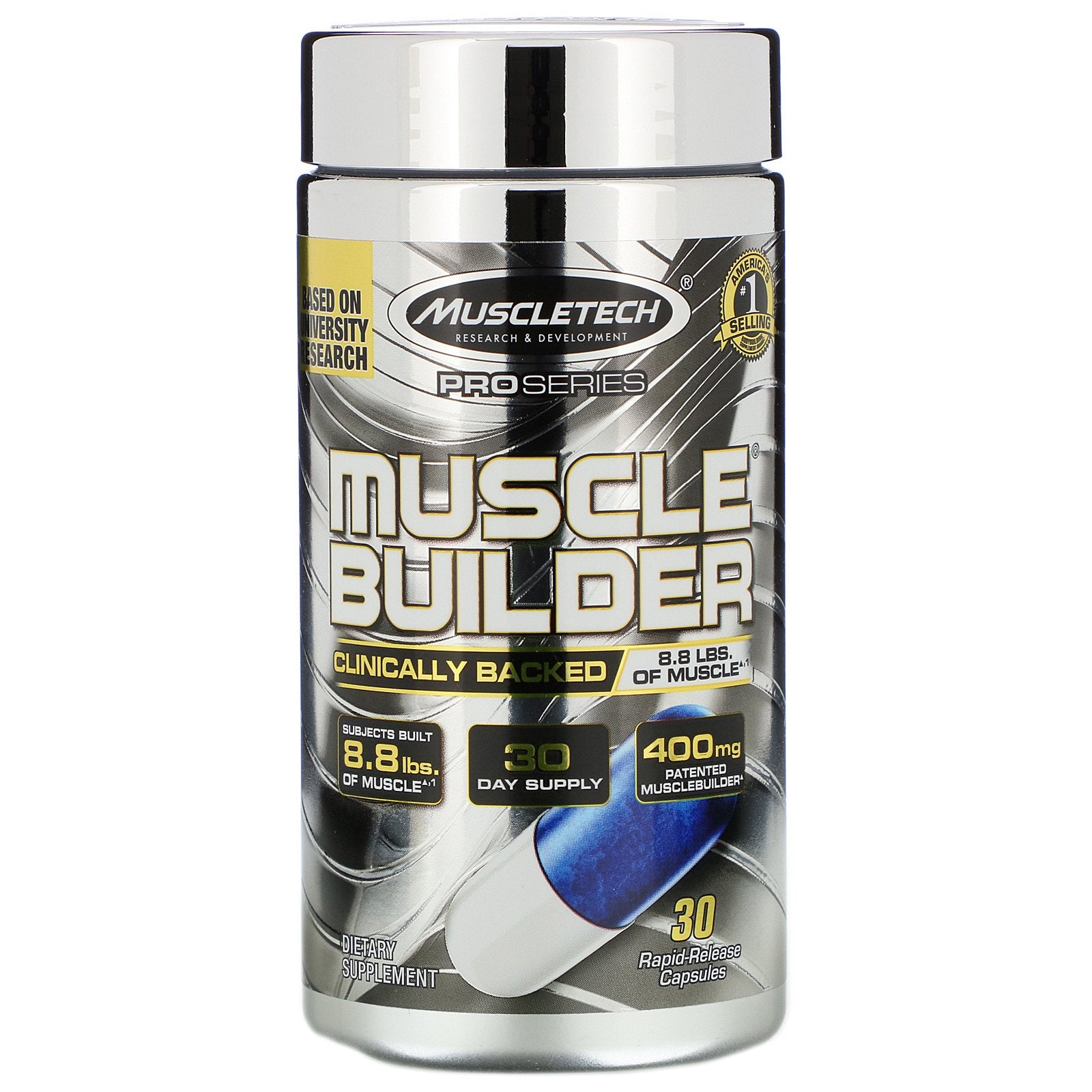 Muscletech, Pro Series, Muscle Builder, 30 Rapid-Release Capsules