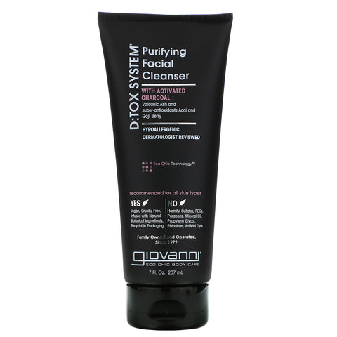 Giovanni, D:Tox System, Purifying Facial Cleanser, 7 fl oz (207 ml)