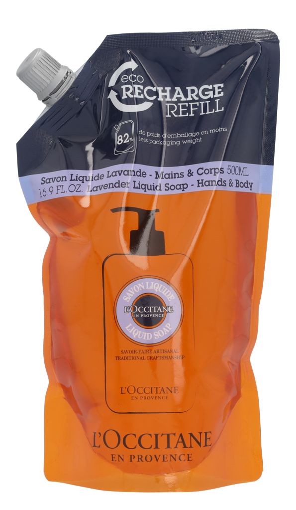 L'Occitane Shea Butter Liquid Hands & Body Soap Lavender Refill Pack 500 ml