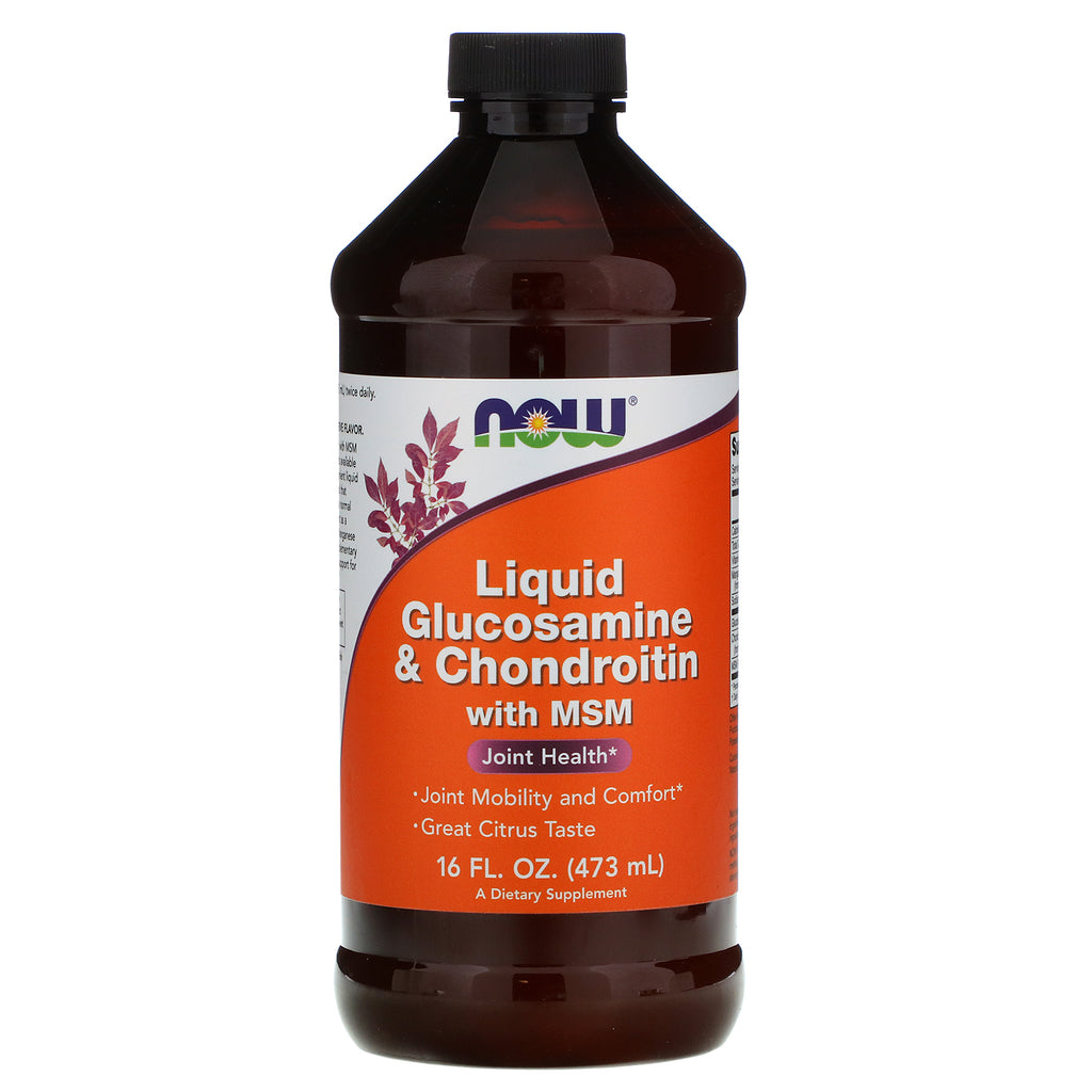 Now Foods, Liquid Glucosamine & Chondroitin with MSM, 16 fl oz (473 ml)
