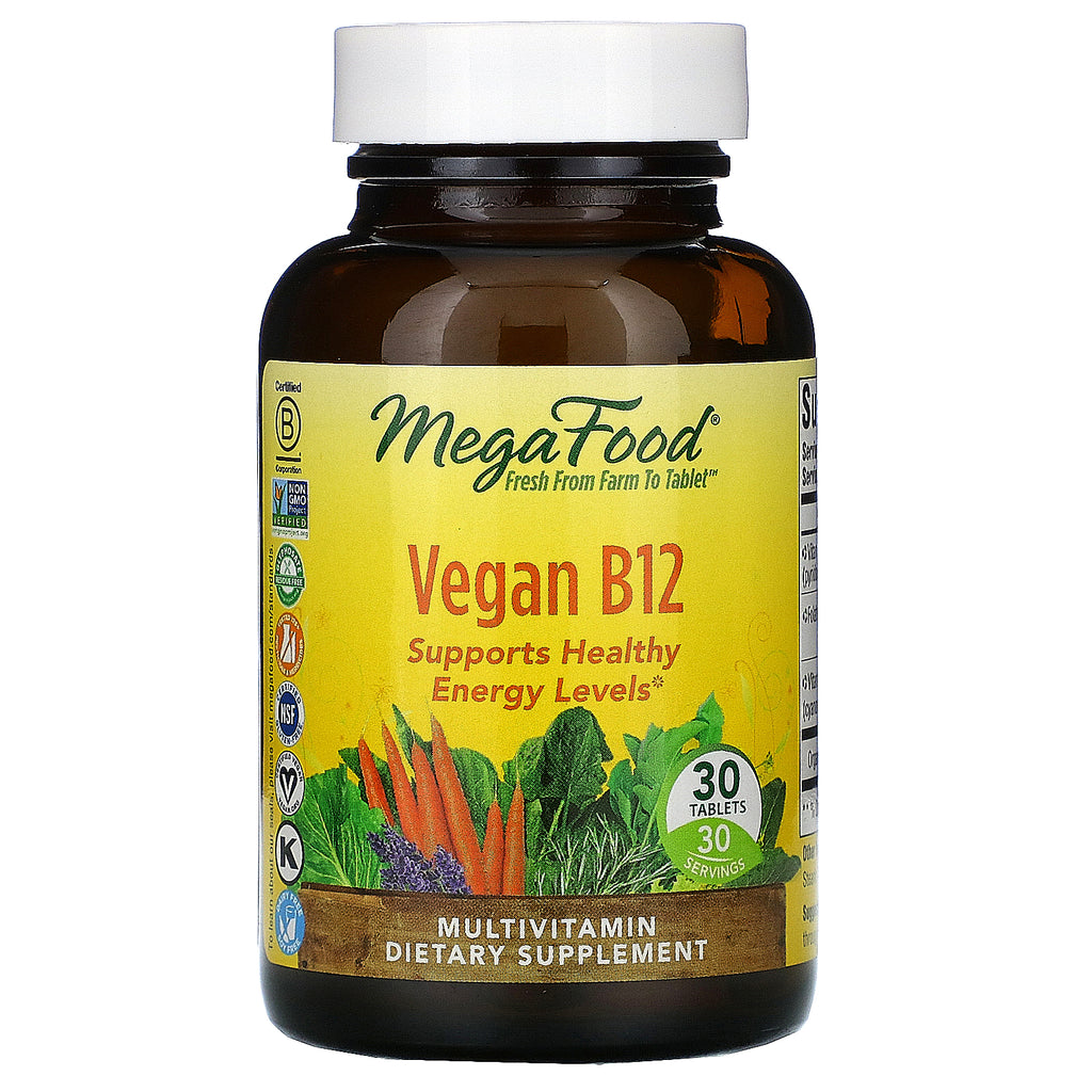MegaFood, Vegan B12, 30 Tablets