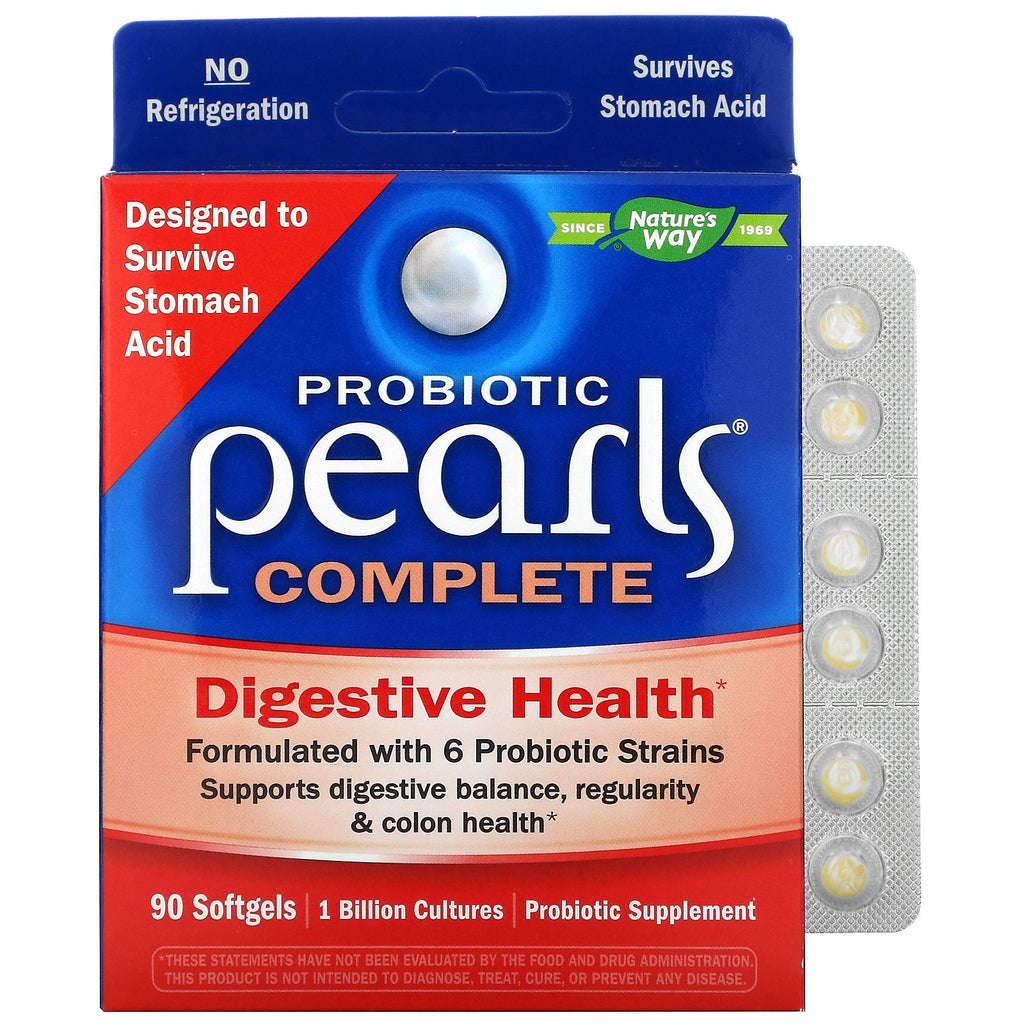 Nature's Way, Probiotic Pearls Complete, 90 Softgels