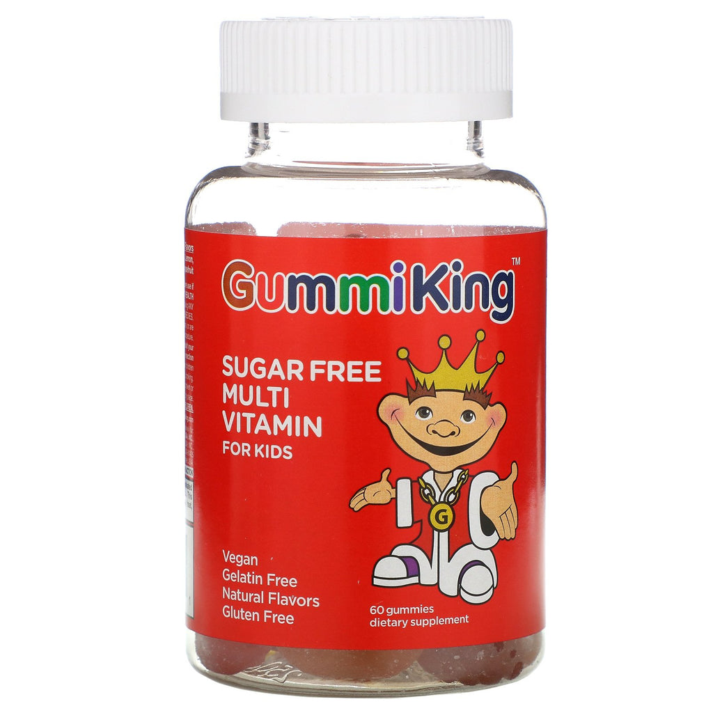 GummiKing, Multi-Vitamin for Kids, Sugar-Free , 60 Gummies