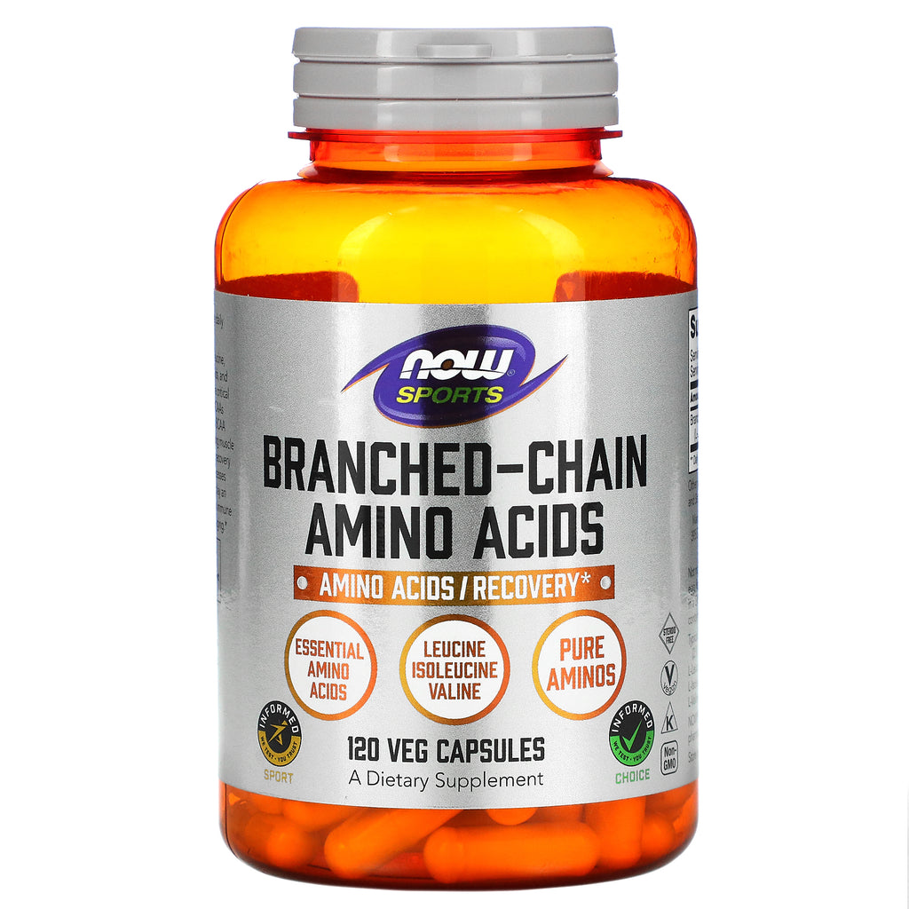 Now Foods, Sports, Branched-Chain Amino Acids, 120 Veg Capsules