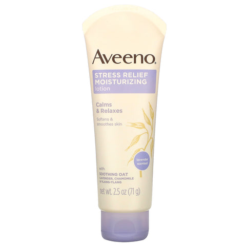 Aveeno, Stress Relief Moisturizing Lotion, Lavender,  2.5 oz (71 g)