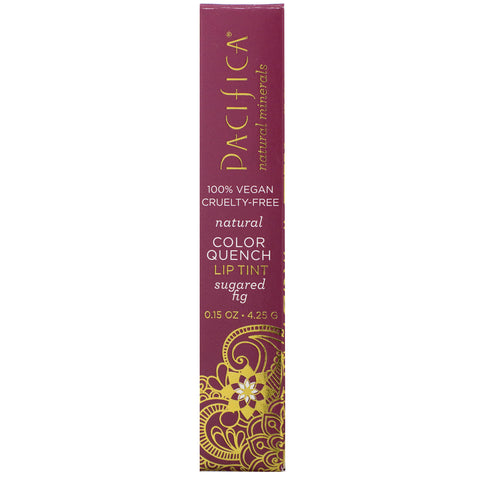 Pacifica, Natural Color Quench Lip Tint, Sugared Fig, 0.15 oz (4.25 g)