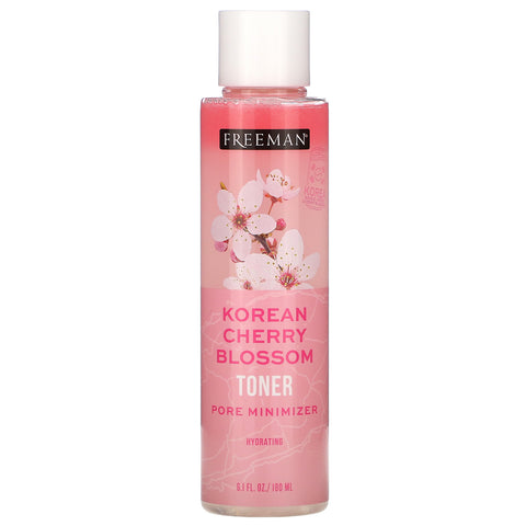 Freeman Beauty, Korean Cherry Blossom Toner, Pore Minimizer, Hydrating, 6.1 fl oz (180 ml)
