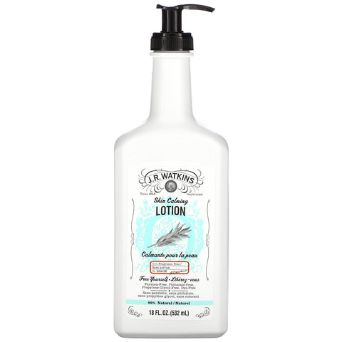 J R Watkins, Skin Calming Lotion, Fragrance Free, 18 fl oz (532 ml)