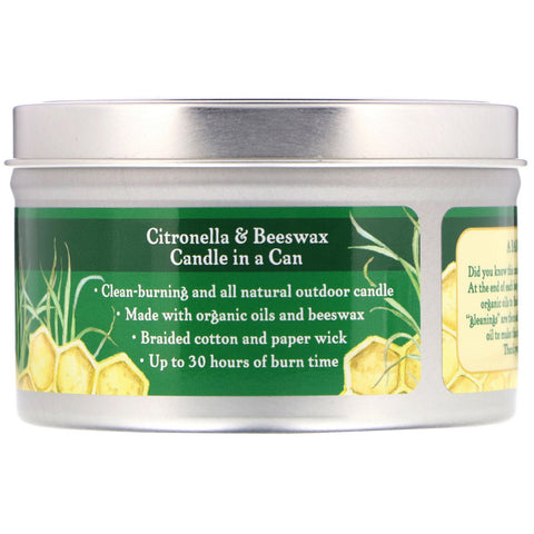 Badger Company, Outdoor Candle, Citronella & Beeswax, 5.9 oz (167 g)