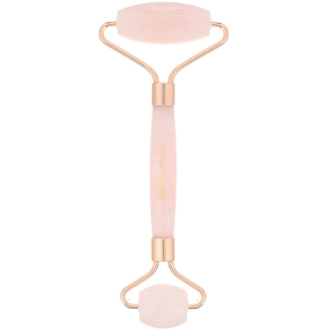 Grace & Stella, Rose Quartz Facial Roller, 1 Roller