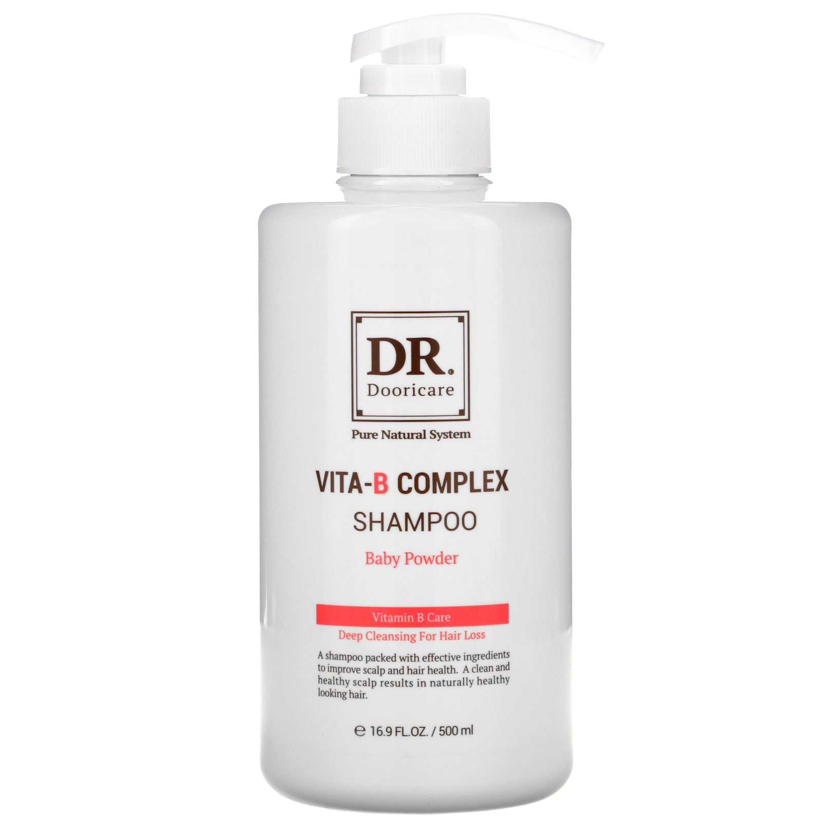 Doori Cosmetics, Vita-B Complex Shampoo, Baby Powder, 16.9 fl oz (500 ml)