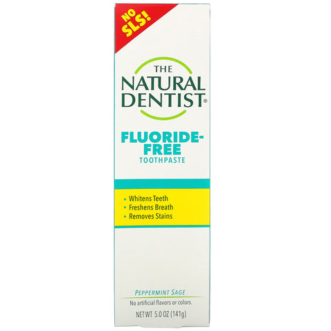 The Natural Dentist, Fluoride-Free Toothpaste, Peppermint Sage, 5.0 oz (141 g)