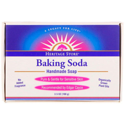 Heritage Store, Baking Soda Handmade Soap, 3.5 oz (100 g)