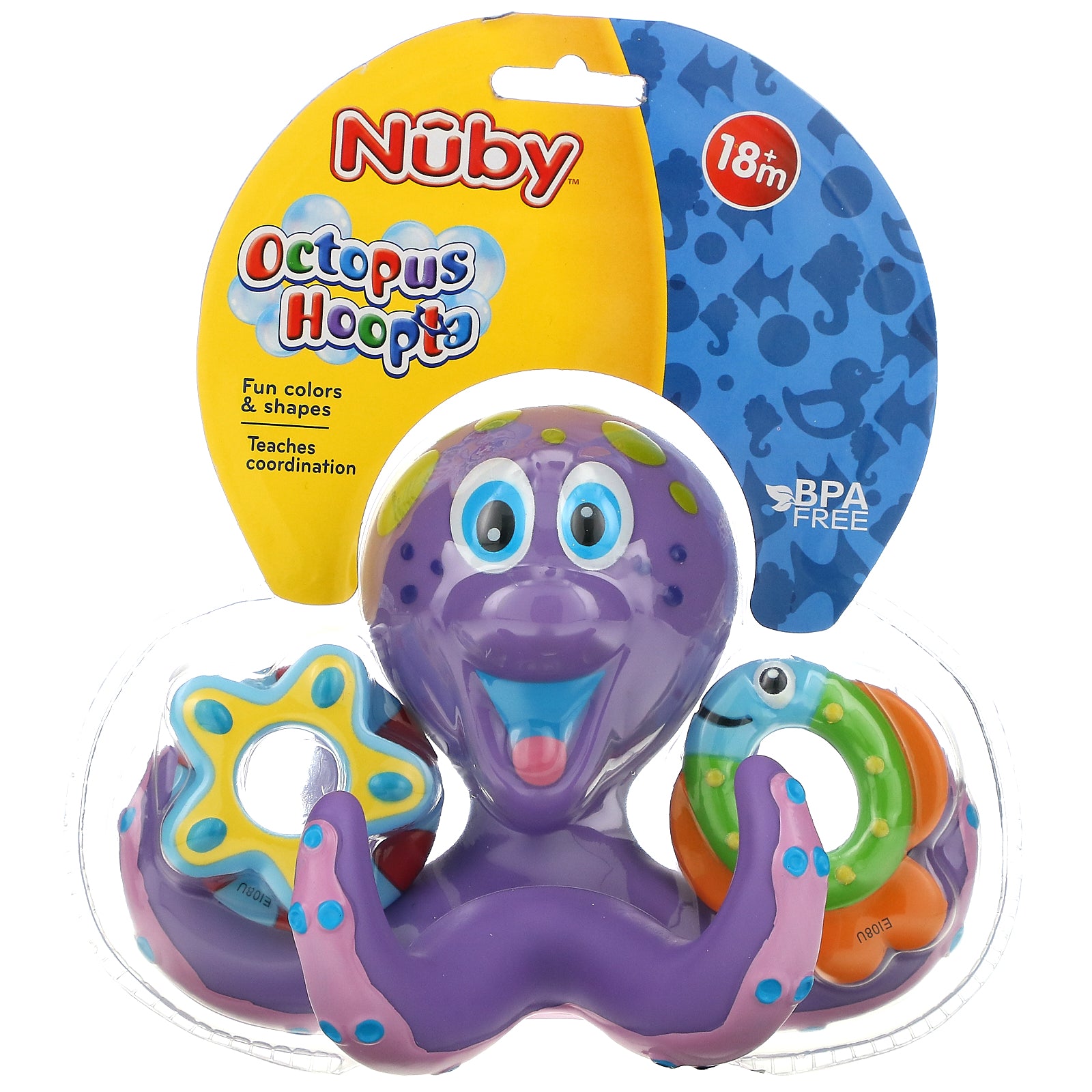 Nuby, Bath Toy, Octopus Hoopta, 18+ Months, 1 Count