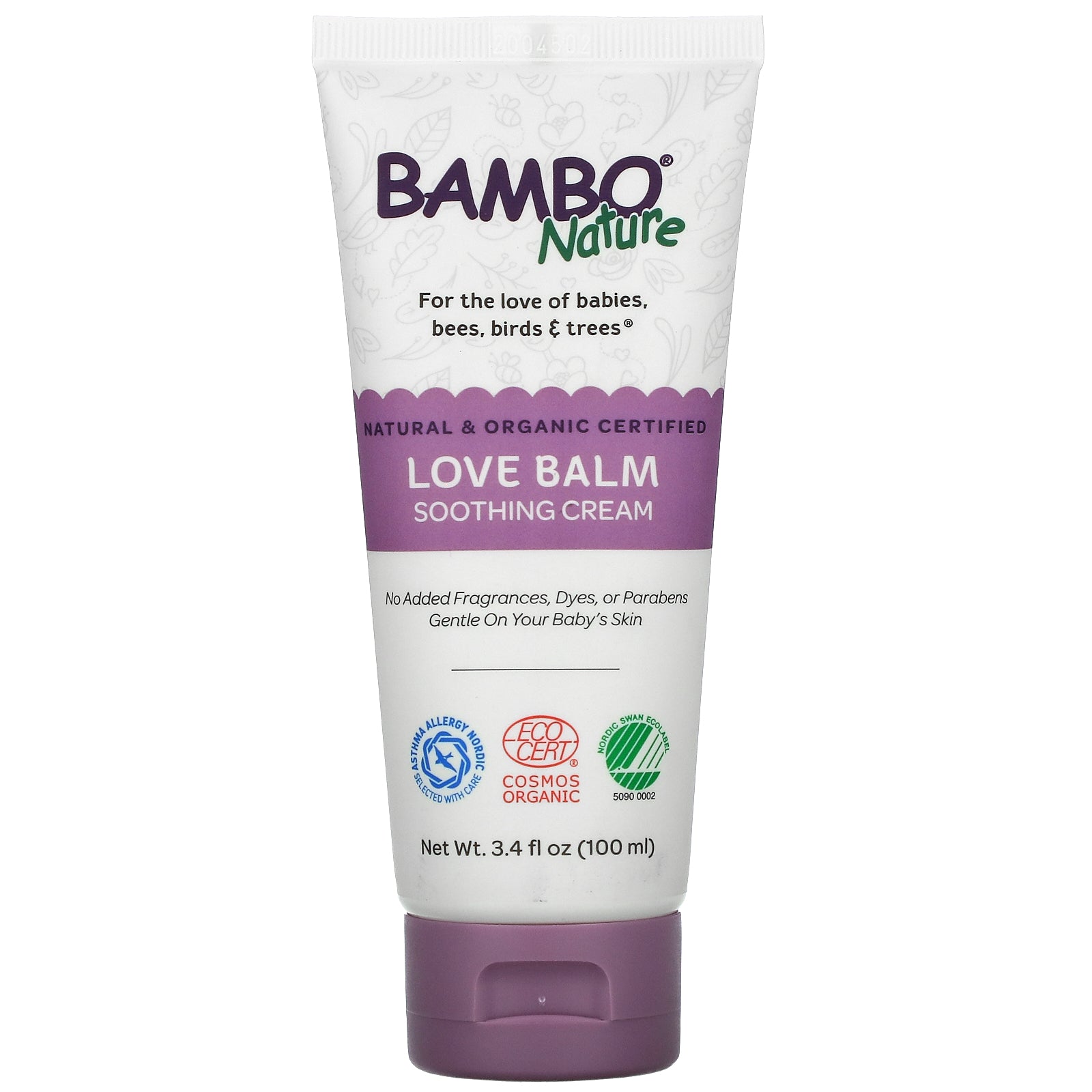 Bambo Nature, Love Balm Soothing Cream, 3.4 fl oz (100 ml)