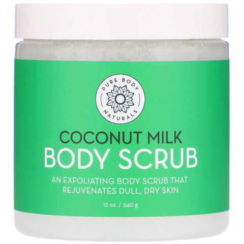 Pure Body Naturals, Coconut Milk Body Scrub, 12 oz (340 g)