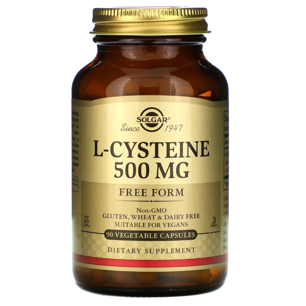 Solgar, L-Cysteine, 500 mg, 90 Vegetable Capsules