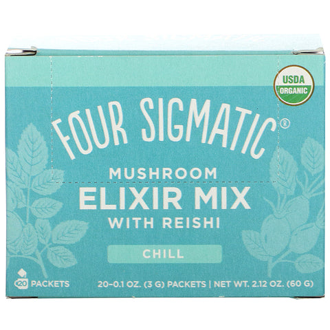 Four Sigmatic, Mushroom Elixir Mix with Reishi, 20 Packets, 0.1 oz (3 g) Each
