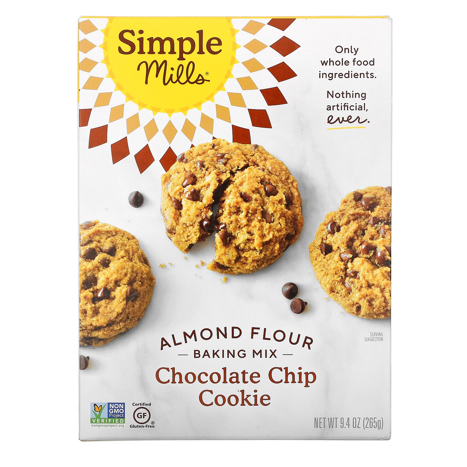 Simple Mills,  Almond Flour Baking Mix, Chocolate Chip Cookie, 9.4 oz (265 g)