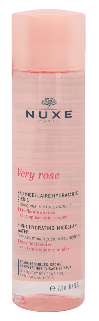 Nuxe Very Rose 3-I-1 Hydrating Micellar Water 200 ml