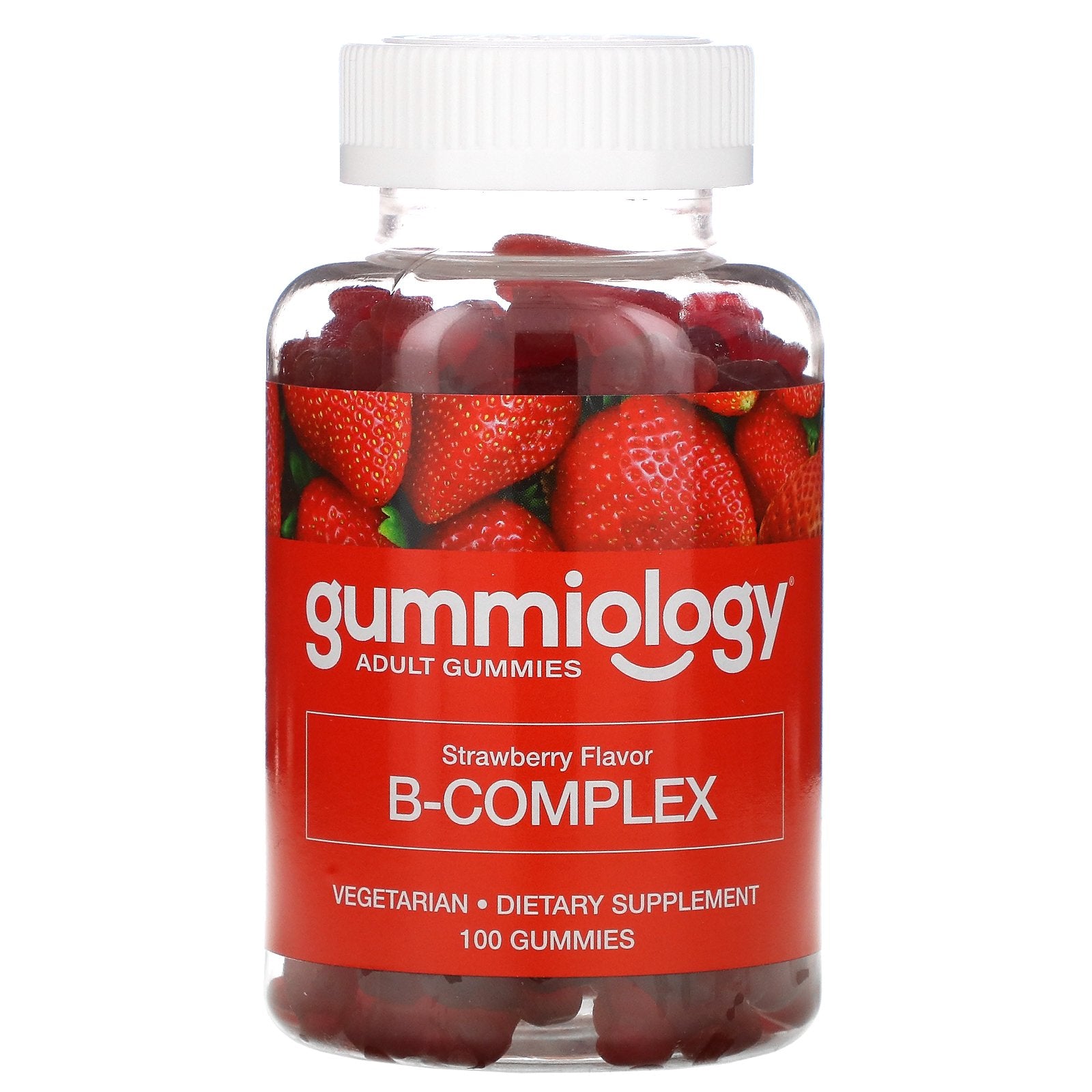 Gummiology, B Complex Gummies, Strawberry Flavor, 100 Gummies