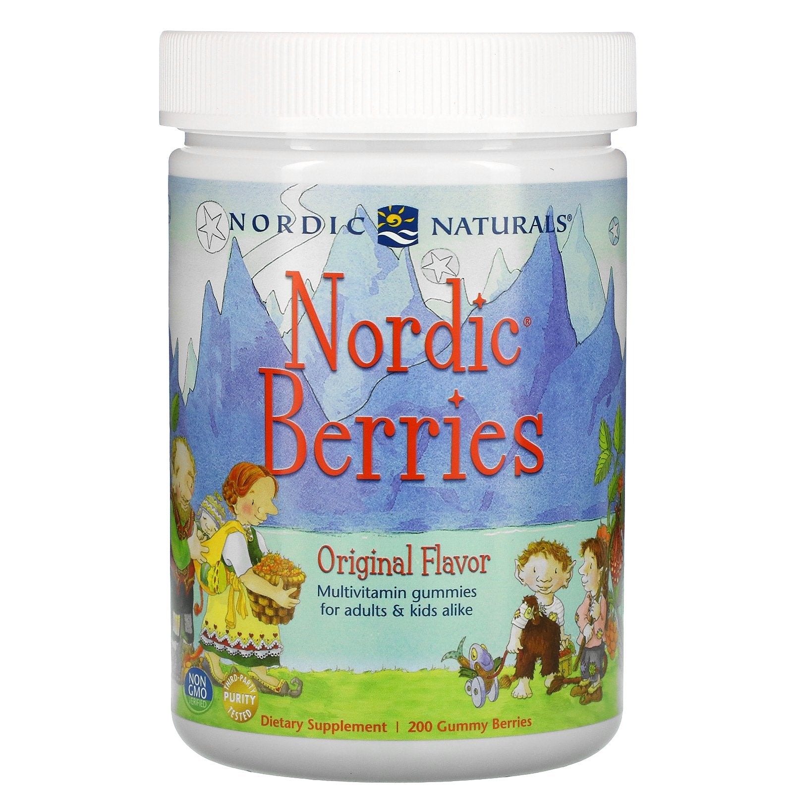Nordic Naturals, Nordic Berries, Multivitamin Gummies, Original Flavor, 200 Gummy Berries