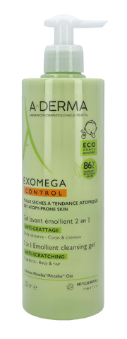 A-Derma Exomega Control Emollient Cleansing Gel 2 in 1 500 ml