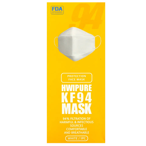 Hwipure, Disposable KF94 ( N95 / KN95/ FFP2 ) Mask,  25 Masks