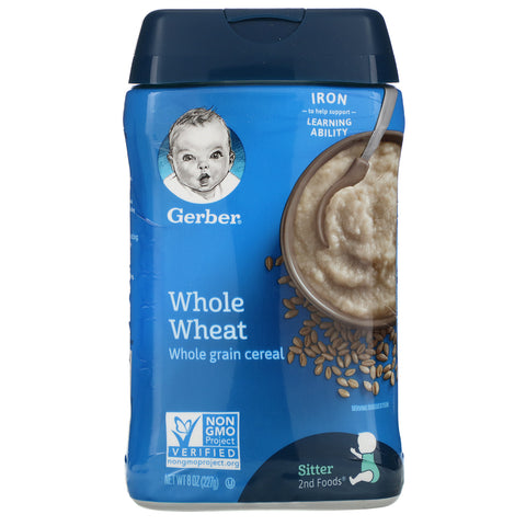 Gerber, Whole Wheat, Whole Grain Cereal, 8 oz (227 g)