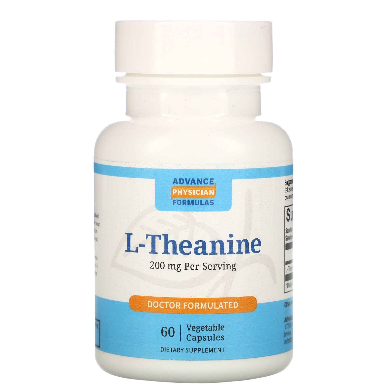 Advance Physician Formulas, L-Theanine, 200 mg, 60 Vegetable Capsules