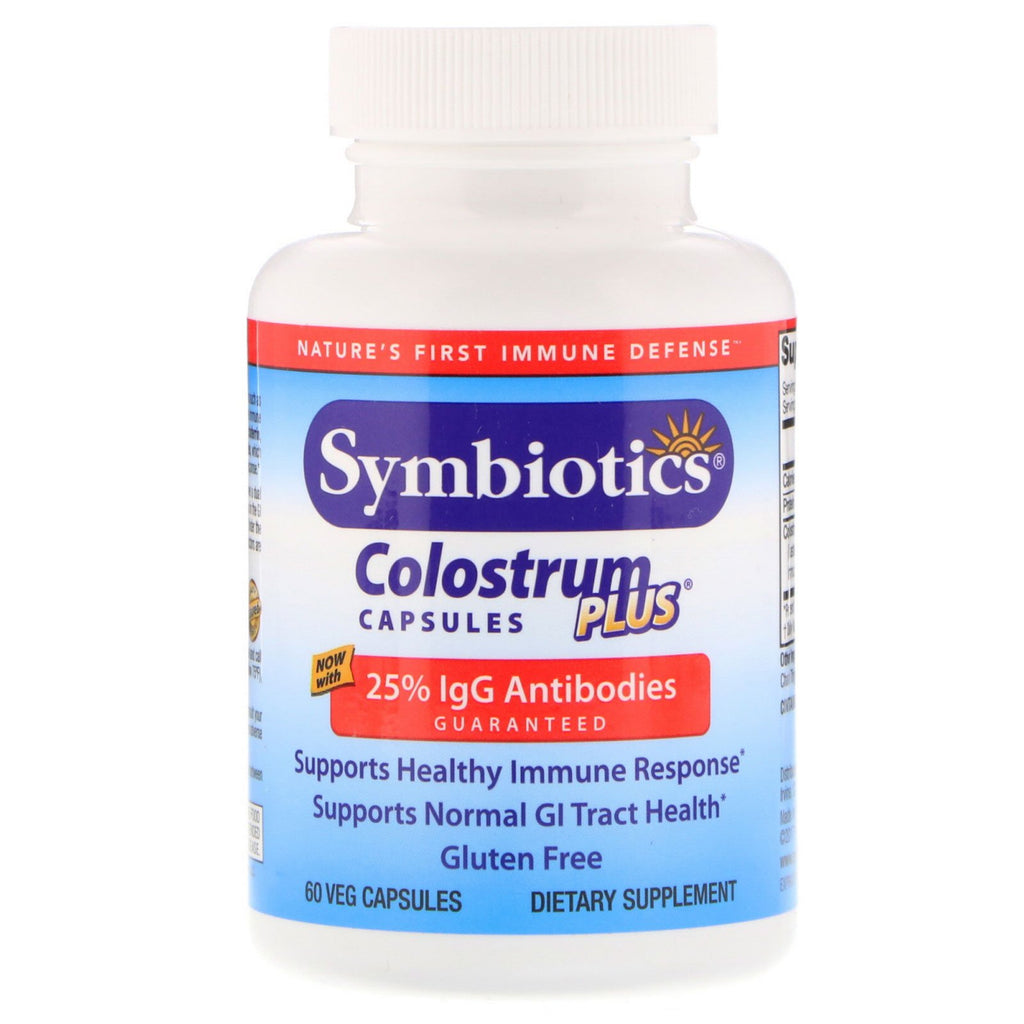Symbiotics, Colostrum Plus, 60 Veg Capsules