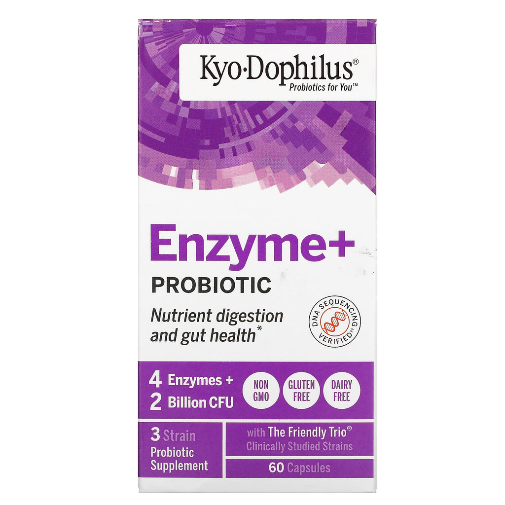 Kyolic, Kyo Dophilus, Probiotics Plus Enzymes, 60 Capsules