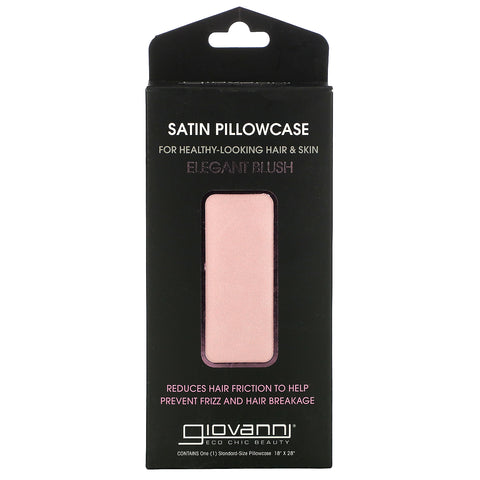 Giovanni, Satin Pillowcase, Elegant Blush, 1 Pillowcase