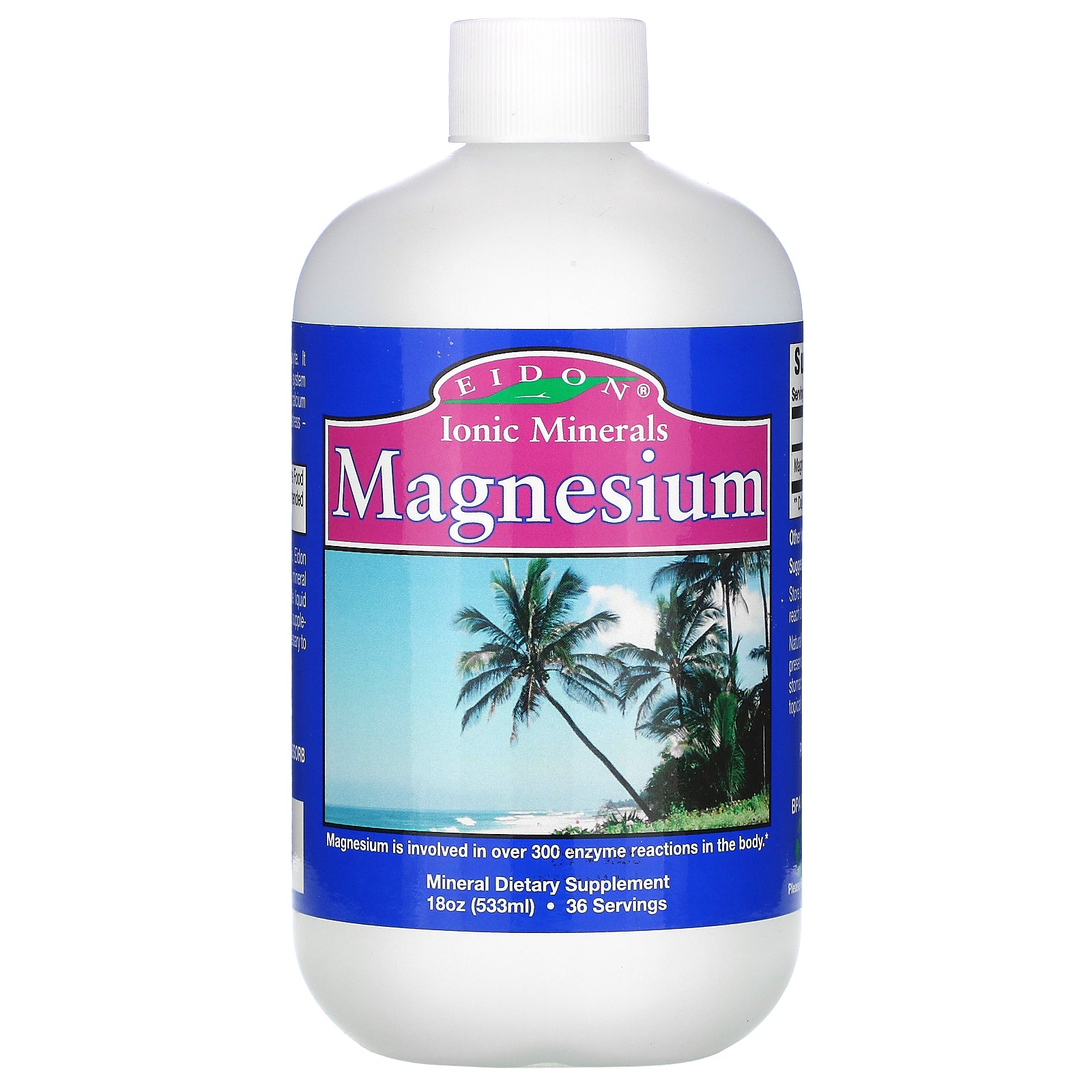 Eidon Mineral Supplements, Magnesium, 18 oz (533 ml)