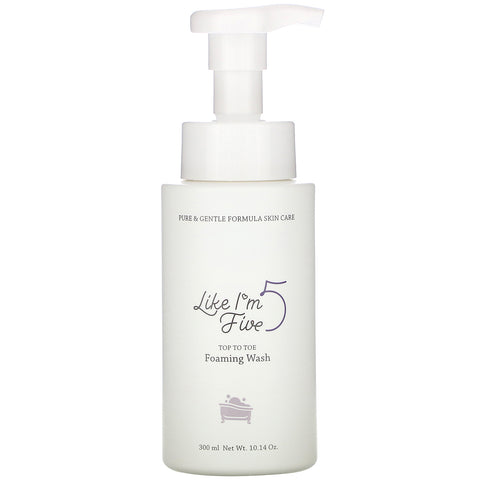 Like I'm Five, Top To Toe Foaming Wash, 10.14 oz (300 ml)
