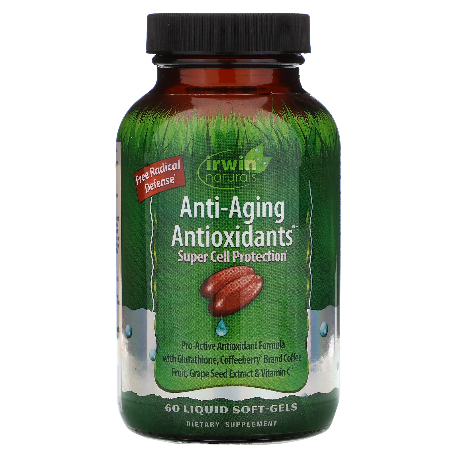 Irwin Naturals, Anti-Aging Antioxidants, 60 Liquid Soft-Gels