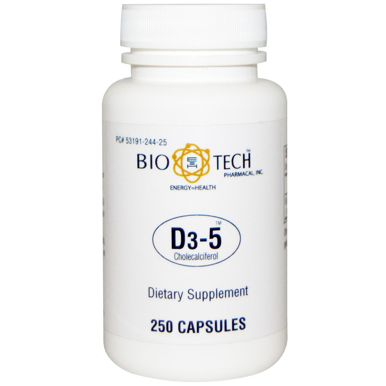 Bio Tech Pharmacal, D3-5 Cholecalciferol, 250 Capsules