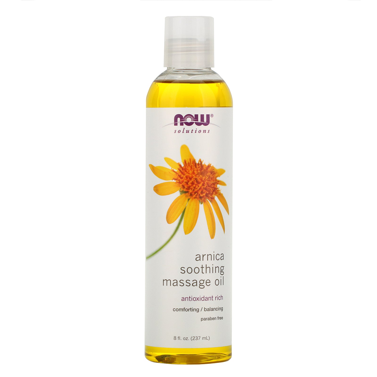 Now Foods, Solutions, Arnica Soothing Massage Oil, 8 fl oz (237 ml)
