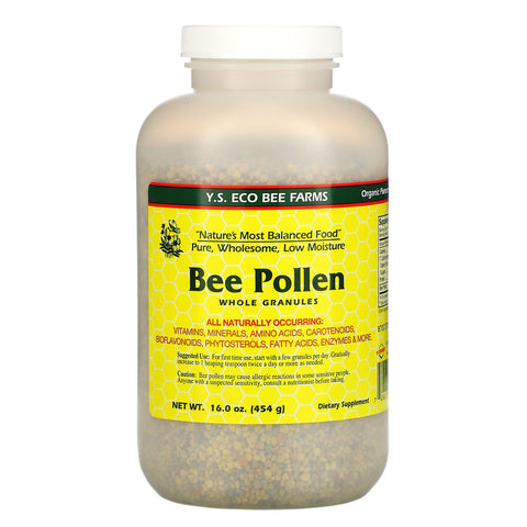 Y.S. Eco Bee Farms, Bee Pollen Granules, Whole, 16.0 oz (454 g)