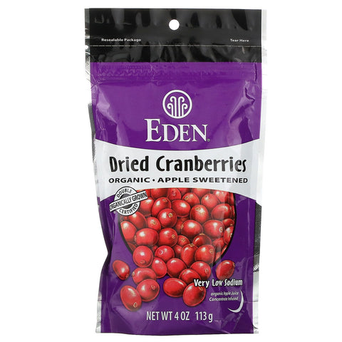 Eden Foods, Organic Dried Cranberries, 4 oz (113 g)