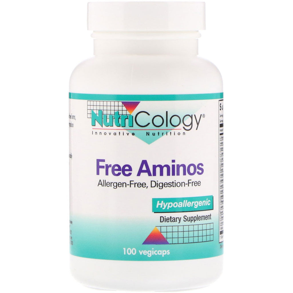 Nutricology, Free Aminos, 100 Vegicaps