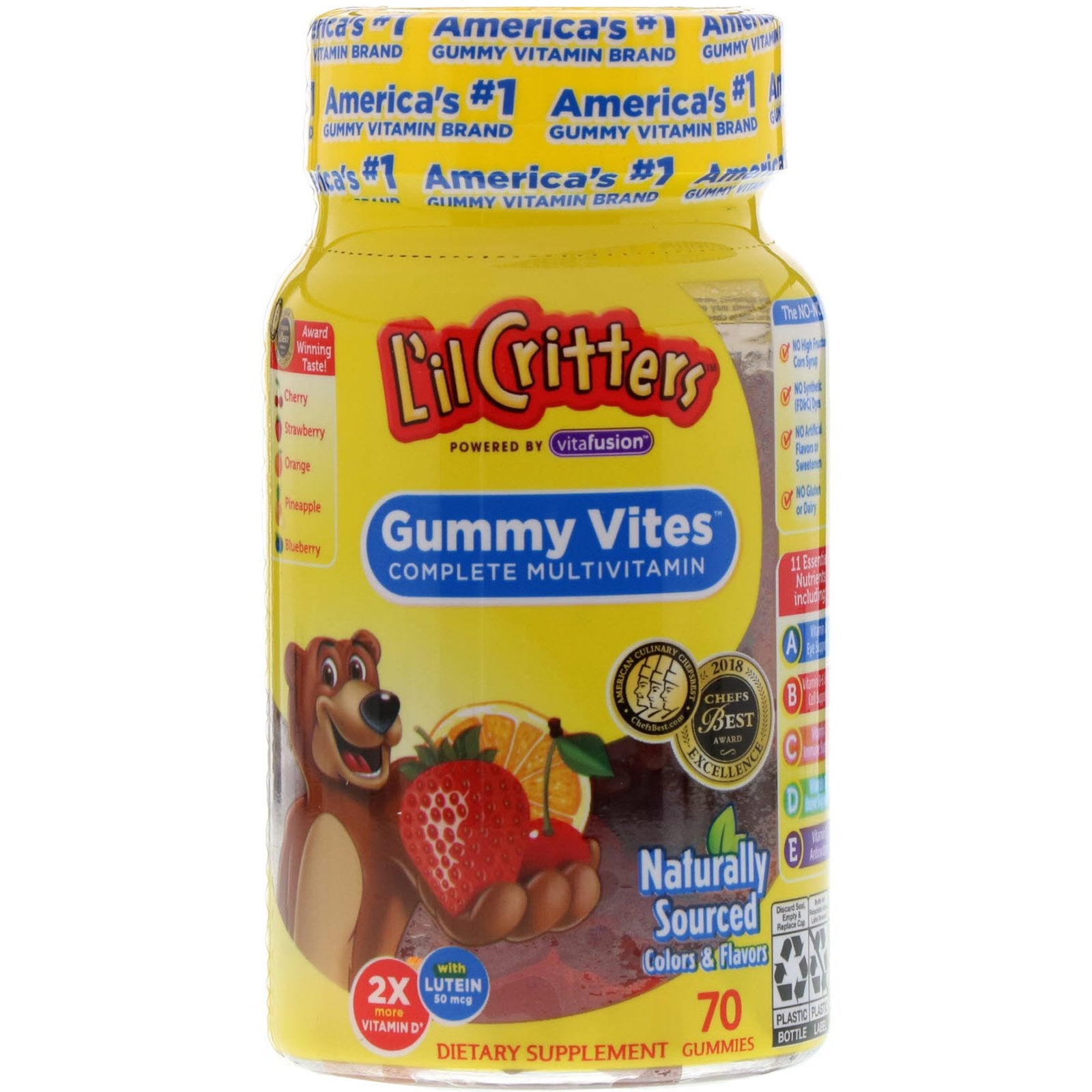 L'il Critters, Gummy Vites Complete Multivitamin, 70 Gummies