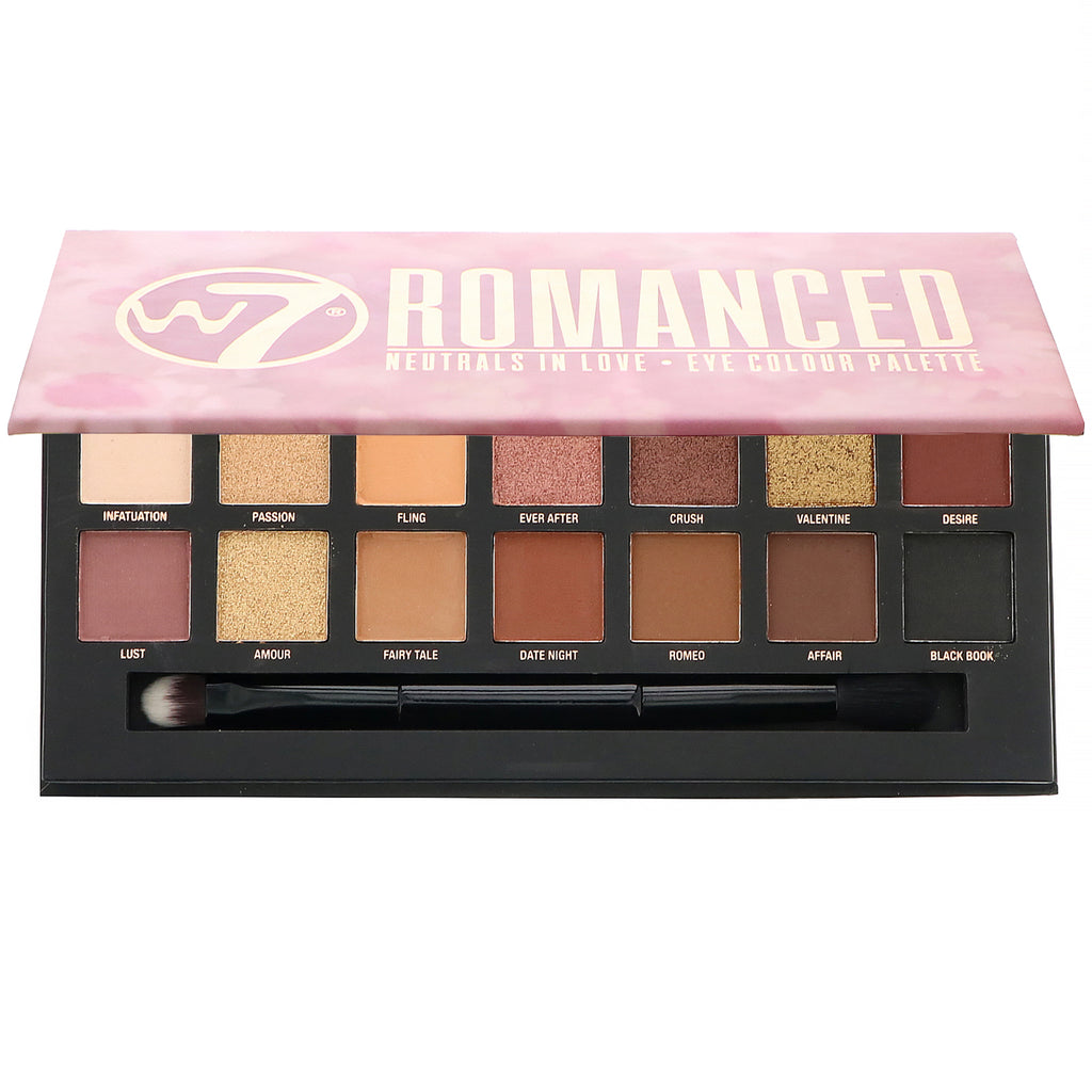 W7, Romanced, Neutrals In Love, Eye Colour Palette, 0.39 oz (11.2 g)